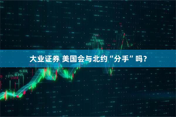 大业证券 美国会与北约“分手”吗？